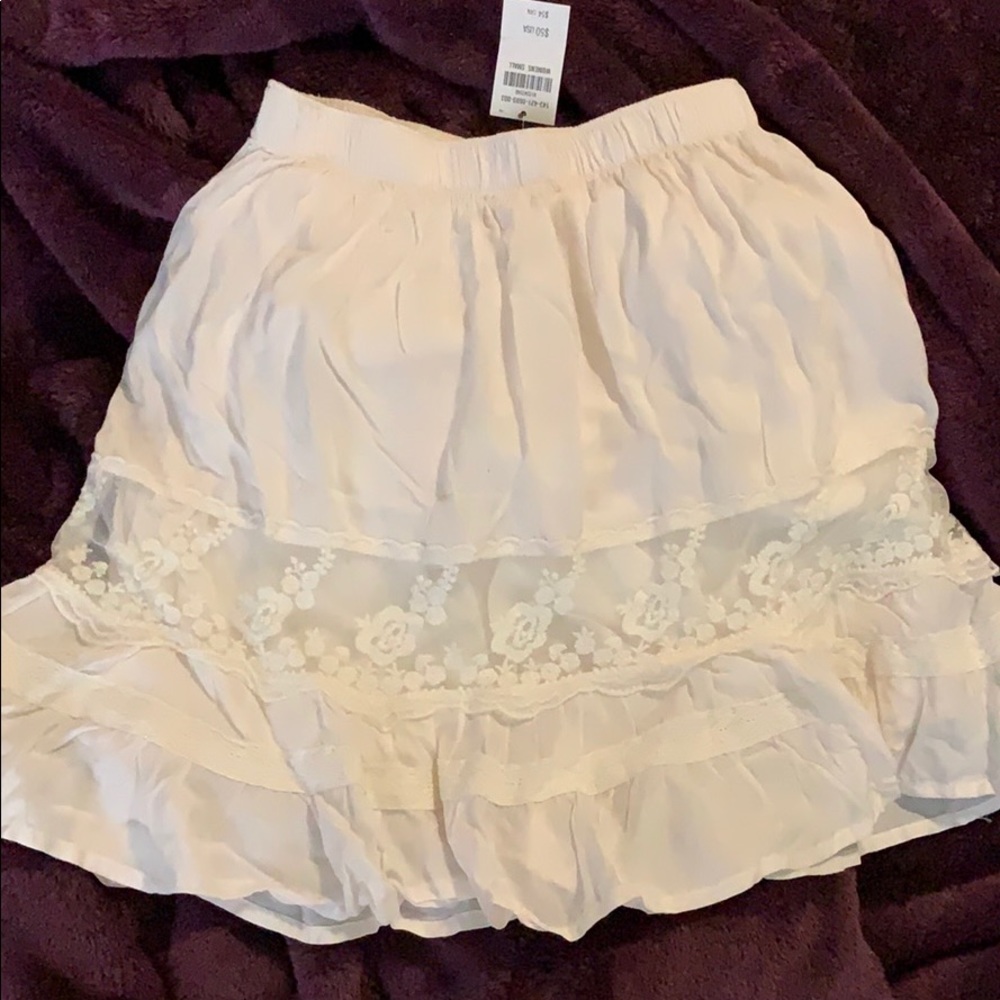 White Lace Skirt
